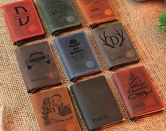 Regalo personalizzato, Portafoglio in pelle, Portafoglio pop-up con blocco RFID, Portafoglio per carte di credito, Porta biglietti da visita, Portafoglio per donna, Portafoglio per uomo, Portafoglio inciso
