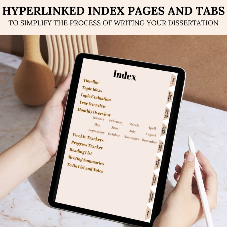 Digital Dissertation Planner | Study Planner | Goodnotes Planner ...