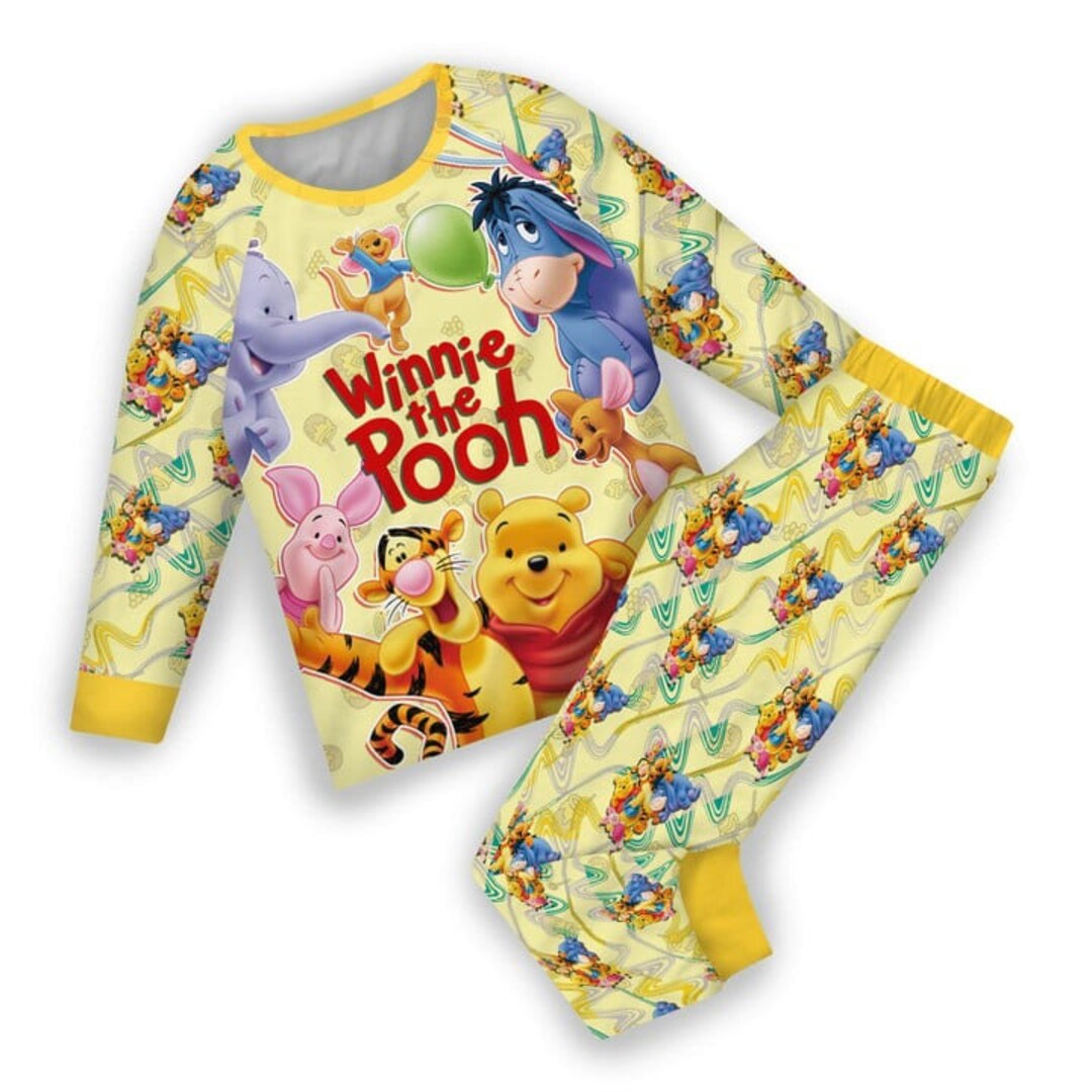 Christmas Winnie the Pooh Pajamas Winnie the Pooh Pajamas Etsy