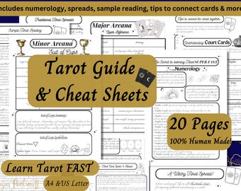 Beginner's Tarot Card Guide: Cheat Sheets & Meanings (PDF) Learn Tarot Fast!