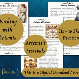 Artemis Grimoire Printable: Buch der griechischen Göttin der Schatten (PDF) Bild 4