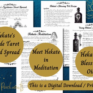 Hekate Grimoire Printable: Work with the Greek Goddess of Witches, Hecate Book of Shadows (PDF) image 7