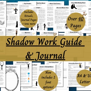 Ultimate Shadow Work Guide and Journal for Witches, Printable Grimoire Pages, Shadow Self Journal Prompts, Shadow Work Rituals and Practices