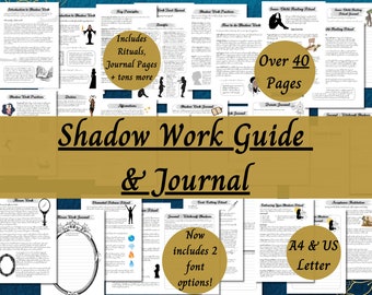 Ultimate Shadow Work Guide and Journal for Witches, Printable Grimoire Pages, Shadow Self Journal Prompts, Shadow Work Rituals and Practices