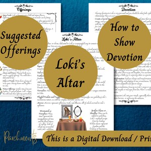 Loki Grimoire Printable, A Guide to Working With the Norse God of ...