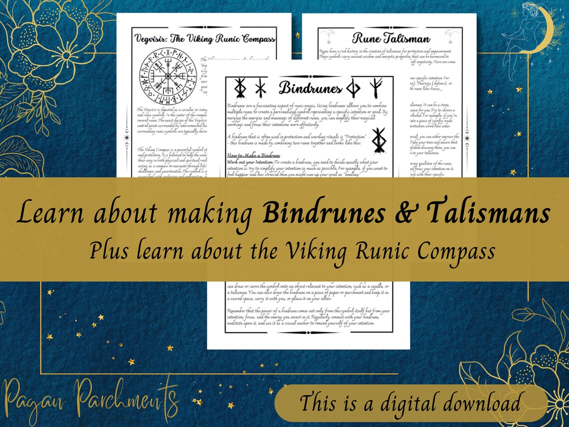 Ultimate Rune Guide, Runes Grimoire Printable, Rune Cheat Sheets, Norse Pagan PDF, Witch BOS ...