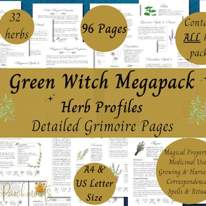 53 Herbs, Witchcraft Herbs, Curios, Witch, Wiccan, Pagan, Wicca