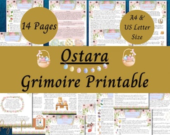 Ostara Grimoire Printable: Pagan Sabbat Book of Shadows (PDF)