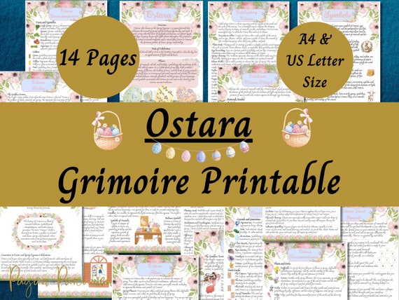 Ostara Grimoire Printable: Pagan Sabbat Book of Shadows (PDF)