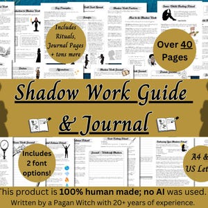 Guía y diario de trabajo de la Sombra de la Bruja. Incluye rituales e indicaciones. Grimorio pagano.