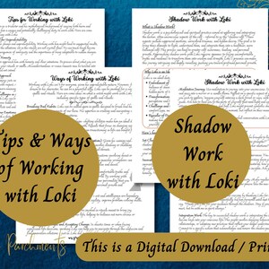 Loki Grimoire Printable, A Guide to Working With the Norse God of ...