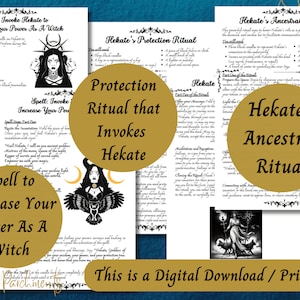 Hekate Grimoire Printable: Work with the Greek Goddess of Witches, Hecate Book of Shadows (PDF) image 5