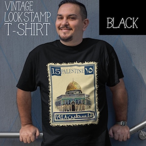 Palestine 1948 T-Shirt | Al Aqsa Dome Graphic Tee, Retro Islamic Art