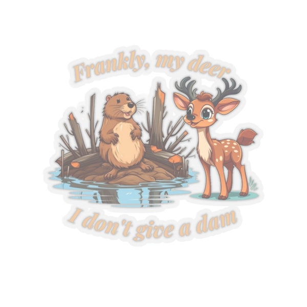 Frankly My Dear | Funny Shirts | I Don't Give A Damn | Gone With The Wind | Gift For Teacher | Scarlett O'hara | Kiss-Cut Stickers