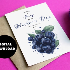 Afdrukbare Moederdagkaart #6, digitale download, afdrukbare grappige Moederdagkaart, afdrukbare Moederdagkaart, afdrukbare Moederdagkaart