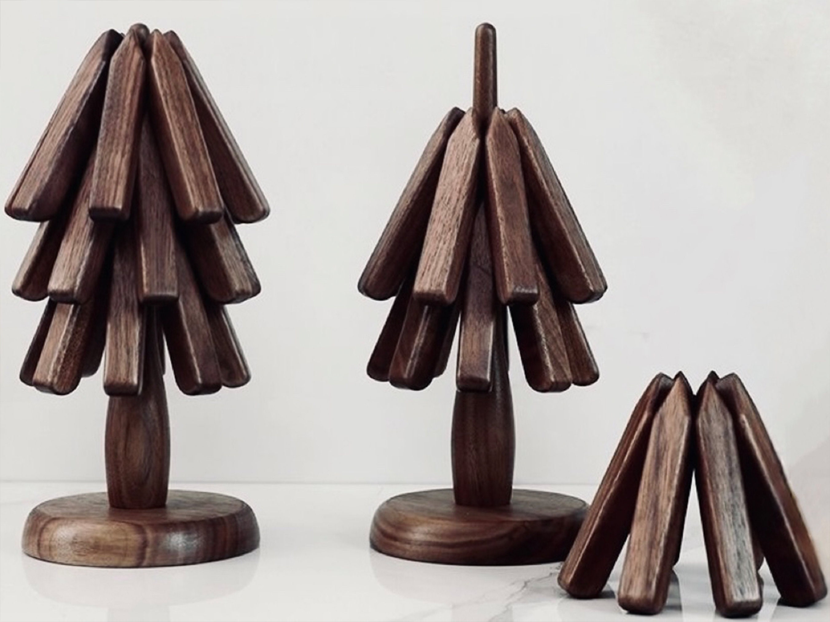 Tree Art for Coasters Wood Coasters Set of 3 Wooden Coaster Etsy