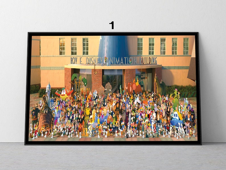 Disney Once Upon A Studio Group Home Decorations Poster Gift Etsy