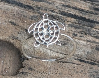 Sea Turtle Shaped 925 Sterling Silver Handmade  Ring Classic Silver Ring Plain Silver Ring Birthday Gift