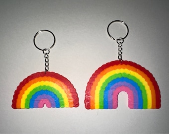 Rainbow Bead Keychain