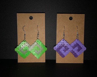 Perler Bead Earrings
