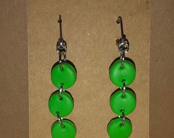 Light Green Polymer Clay Earrings