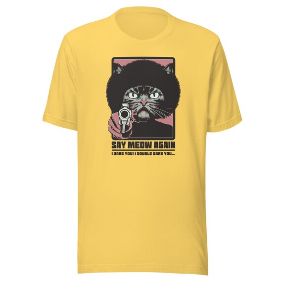 Pulp Fiction Cat T shirt Etsy