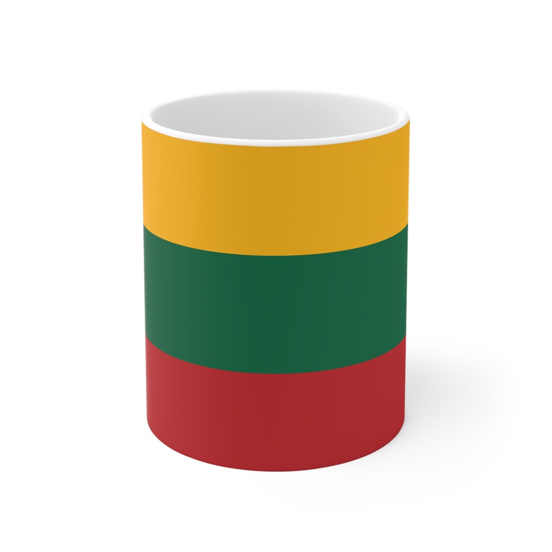 Living With A Lithuanian Builds Character. Proud Culture Coffee & Tea Mug For Man And Woman Born In Lithuania, Married To A Lithuanian Male Or Female