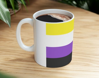 Non-Binary Pride Flag Mug - Unique LGBTQ+ Gift