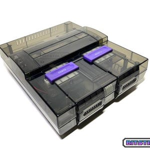 Custom Super Nintendo SNES Console Charcoal