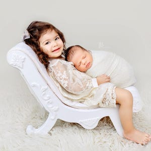 Newborn Photography Couch Prop- Newborn Chaise Lounge Chair