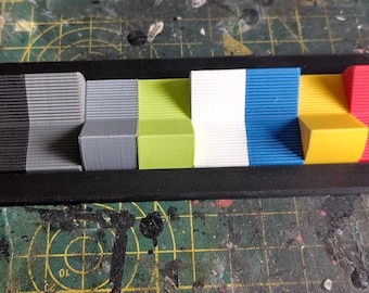 Vintage Sci-fi sunken rocker switch bank