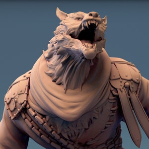 Immortalis Werewolf Load | DND| TTRPG| Premium Quality  ECO Resin | by Rescale Miniatures