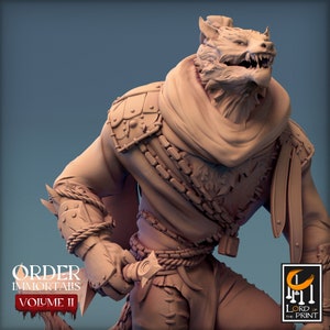 Immortalis Werewolf Stand | DND| TTRPG| Premium Quality  ECO Resin | by Rescale Miniatures
