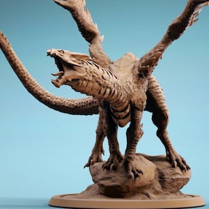 Young Steel Dragon | DND| TTRPG| Premium Quality  ECO Resin | by Rescale Miniatures