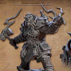 Dumak Bronzebolt | DND| TTRPG| Premium Quality  ECO Resin | by Artisan Guild