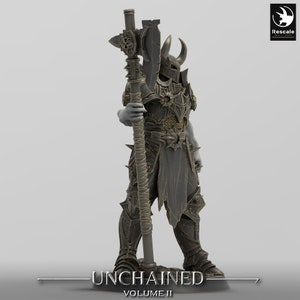 Unchained Commander Look | DND| TTRPG| Premium Quality ECO Resin | by Rescale Miniatures