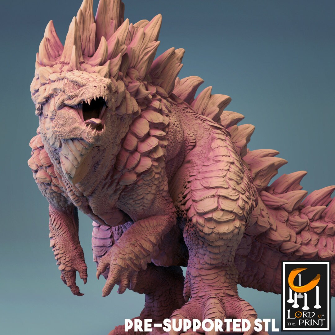 Kaiju Lizard King | DND| TTRPG| Premium Quality ECO Resin Kaiju Lizard King | DND| TTRPG| Premium Quality ECO Resin