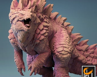 Kaiju Lizard King | DND| TTRPG| Premium Quality  ECO Resin | by Lord of the Print