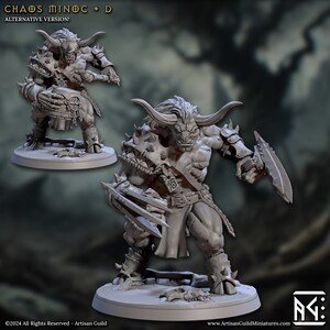 Chaos Minoc D  | DND| TTRPG| Premium Quality ECO Resin | by Artisan Guild