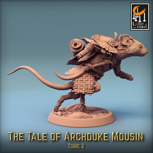 Mouse Running | DND| TTRPG| Premium Quality ECO Resin | by Rescale Miniatures