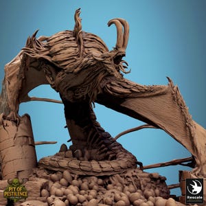 Pestilent Wyvern | DND| TTRPG| Premium Quality  ECO Resin | by Rescale Miniatures