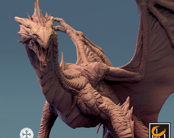 Miniature Blind Crypt Wyrm - Échelle Grimdark Pour Wargaming / D&D - Base 100mm - Neuf, Royaume-Uni