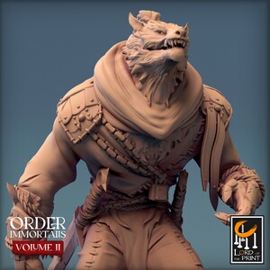 Immortalis Werewolf Look | DND| TTRPG| Premium Quality  ECO Resin | by Rescale Miniatures