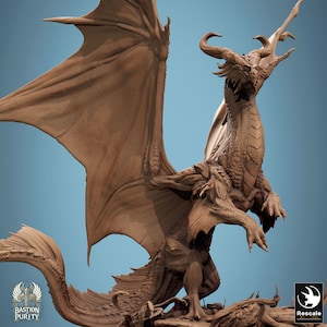 Legendary Bronze Dragon Rise! | DND| TTRPG| Premium Quality ECO Resin | by Rescale Miniatures