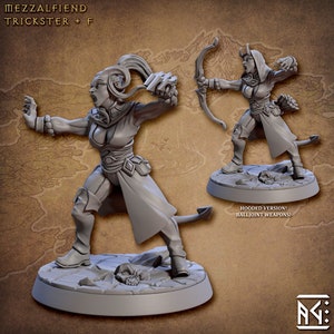 Female Tiefling Monk  | DND| TTRPG| Premium Quality  ECO Resin | by Artisan Guild
