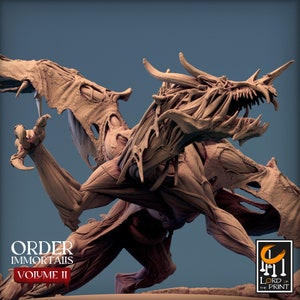 Immortalis Dragon Attack | DND| TTRPG| Premium Quality  ECO Resin | by Rescale Miniatures