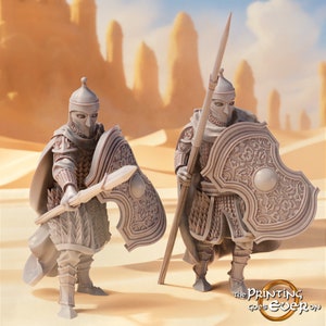 Eastern Spearmen 2 | DND| TTRPG| Premium Quality  ECO Resin | by The Printing Goes Ever On