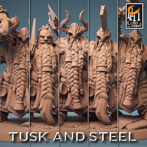 Dwarf Soldier Axe Helmet | DND| TTRPG| by Rescale Miniatures