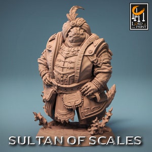 Dragonborn Peddler Wingless | DND| TTRPG| by Rescale Miniatures