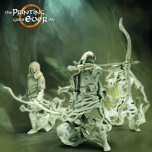 Ghost Archers | DND| TTRPG| Premium Quality ECO Resin | by The Printing Goes Ever On